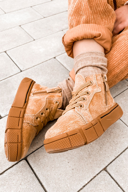 Detské vysoké tenisky pre posúvač Camel Boone