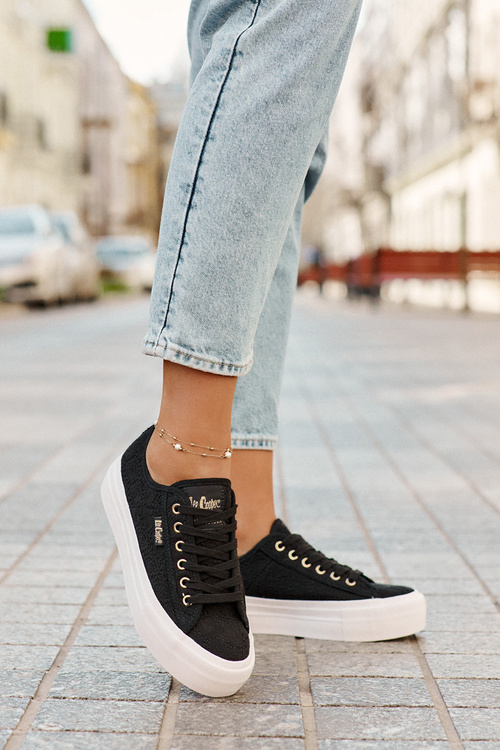 Dámské Tenisky S Krajkou Lee Cooper LCW-25-31-3439L Černé