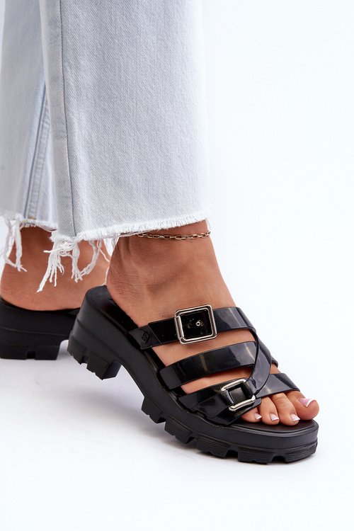 Vonné Dámské Sandály Na Nízkém Podpatku ZAXY NN285043 Černé