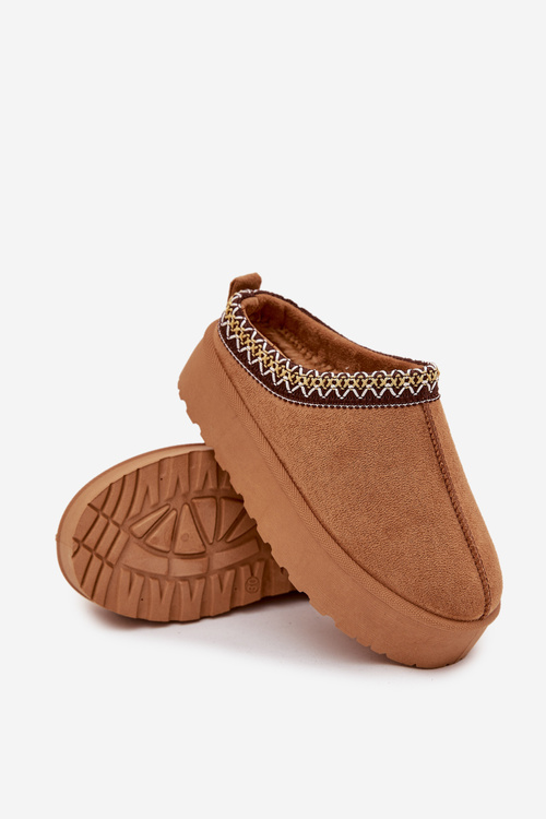 Detské Mládežnícke Snehule S Výšivkou Na Platforme Camel Jolisse