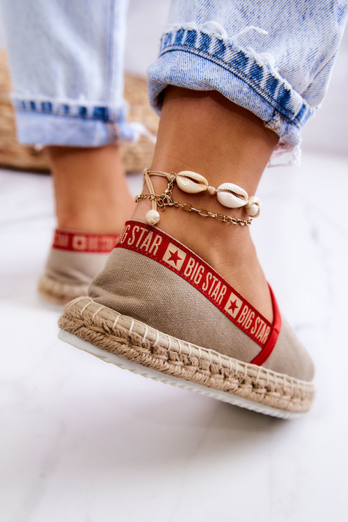 Nazouvací espadrilky Big Star JJ274879 Béžová