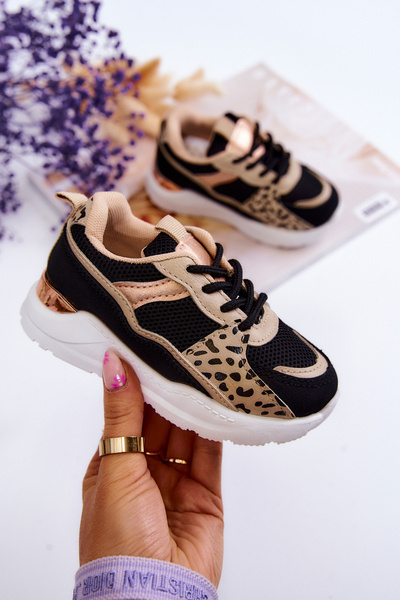 Dětská sportovní obuv Tenisky Černá a béžová Kizzie