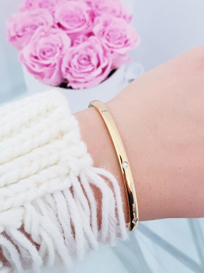 Dámský Náramek Ocel se zirkonem zlaté Ursa