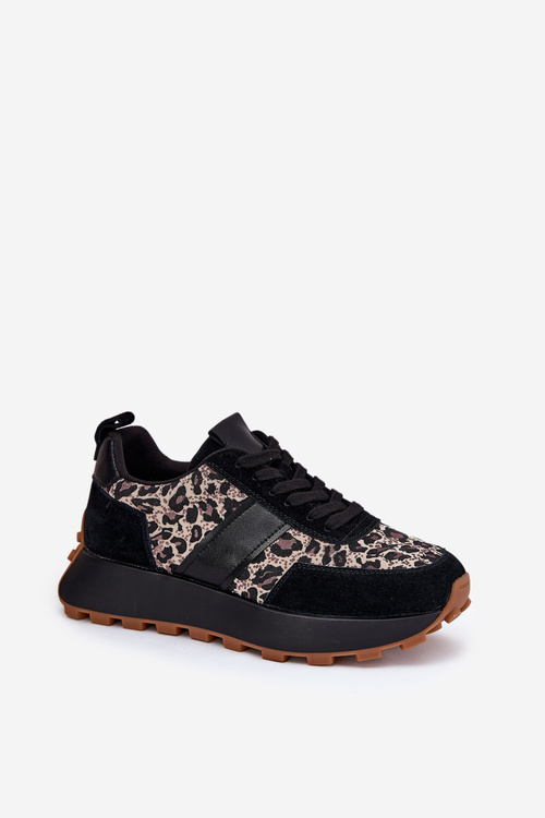 Zamatové Dámske Sneakers Na Platforme Panther Vinceza 66793 Béžové