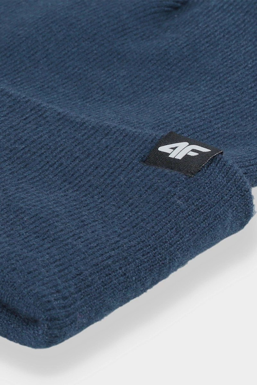 Dvouvrstvý zimní mužský čepice 4F 4FAW23ACAPM316-31S modrá