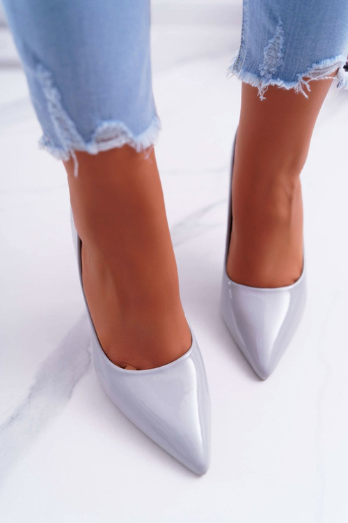 Dámské lodičky na jehlovém podpatku šedé Yanna