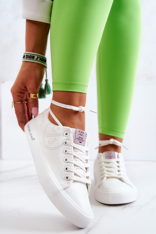 Dámské nízké tenisky Cross Jeans JJ2R4053C Bílé