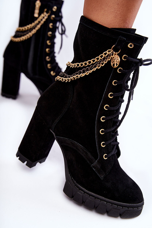 Lewski topánky 3244/g čierne semišové topánky