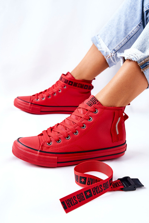 Tenisky na Vysokém Podpatku Big Star GG274028 Červená