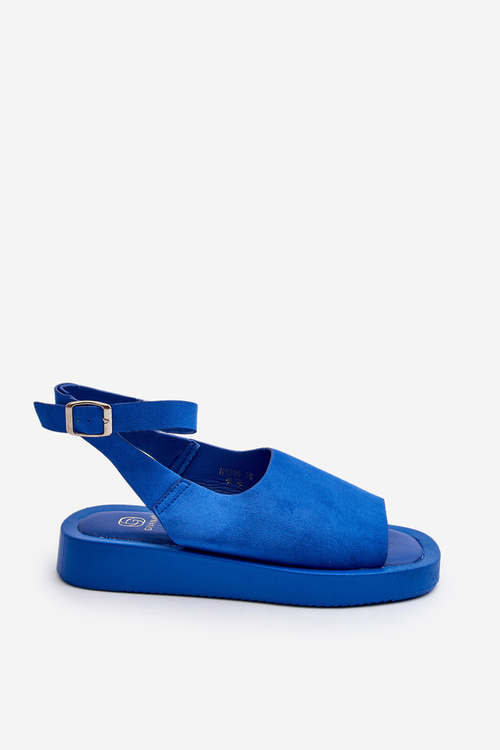 Pohodlné dámske sandále na platforme modré Rubie