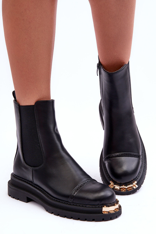 Dámske kožené topánky, Black Nialee