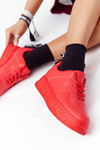 Dámske športové topánky na platforme červené, toto som ja