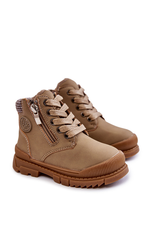 Detská kožušina izolovaná topánkami Beige Hopper Boots