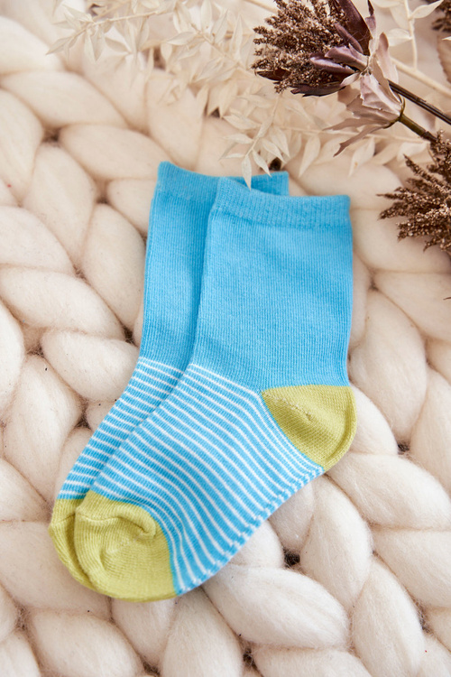 Detské bavlnené ponožky s 5-pakovými multikolorovými vzormi