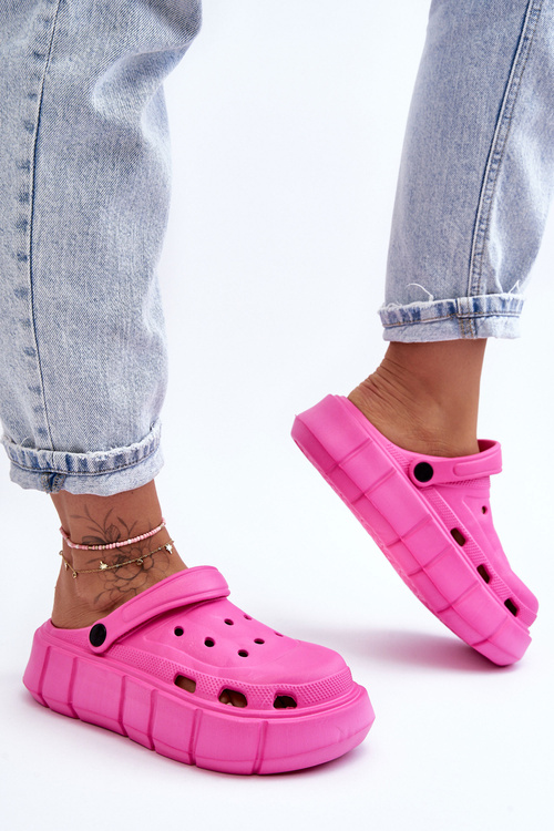 Dámská pěnová platforma Crocs Fuchsia Beckett