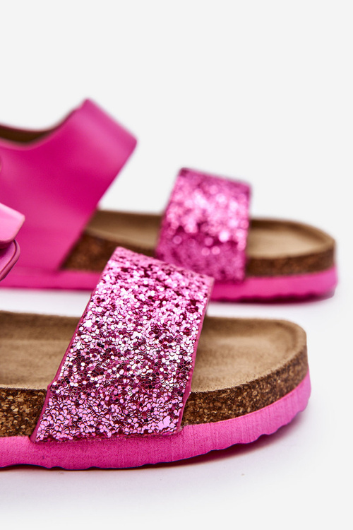 Kožené detské sandále Big Star LL374135 Pink