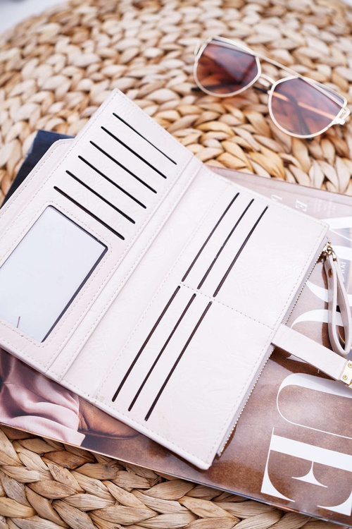 Veľká béžová AD-64 Dámska peňaženka