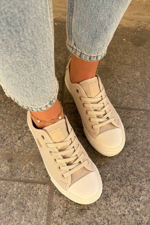 Dámske Textilné Tenisky Big Star RR274767 Béžové