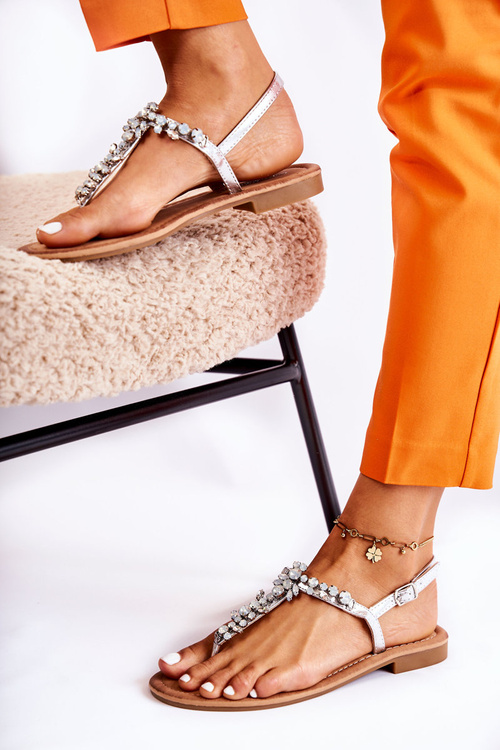 Dámské letní sandály stříbrný Margery