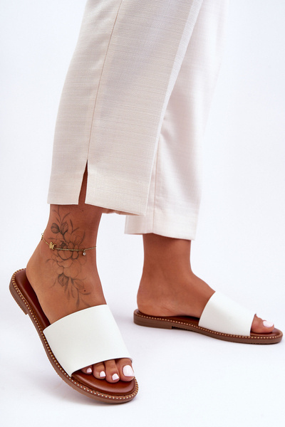 Dámské Klasické Šlapky Bílé Aphrodite