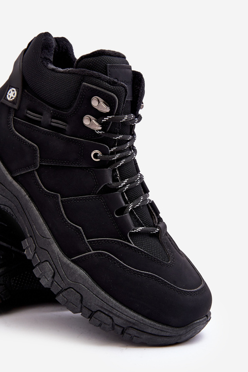 Pánské Ocieplené Trekkingové Boty Černé Trapery Thalinna