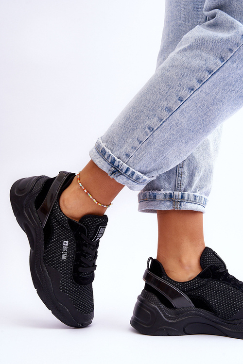 Dámská látková sportovní obuv Memory Foam System Big Star LL274A065 Černá