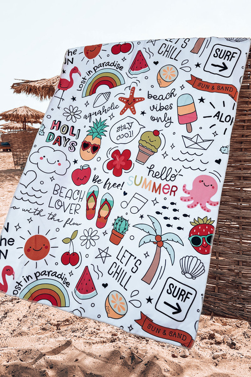 Batoh Bag Towel 3v1 Barevný tisk Bílá