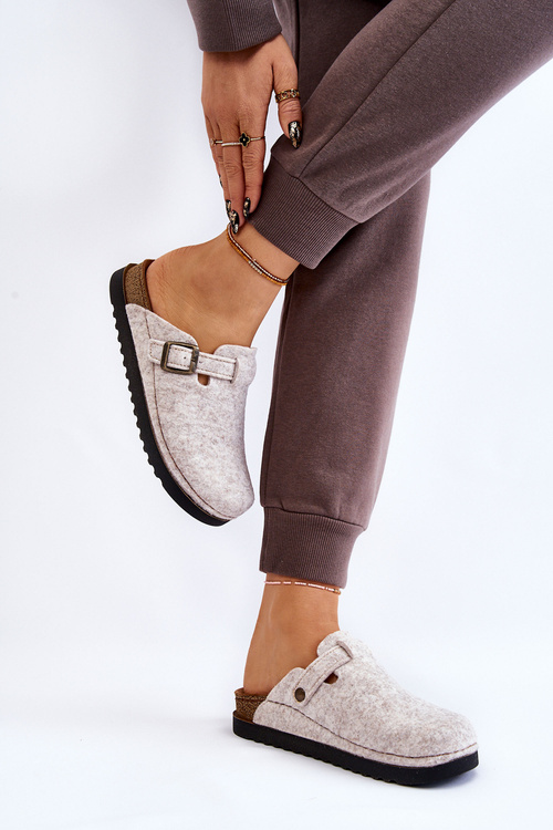 Ženské patričné papuče inblu DJ-07-002 béžová