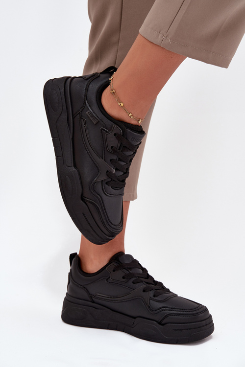 Dámske Tenisky Na Platforme Big Star SS274589 HI-POLY SYSTEM Čierne