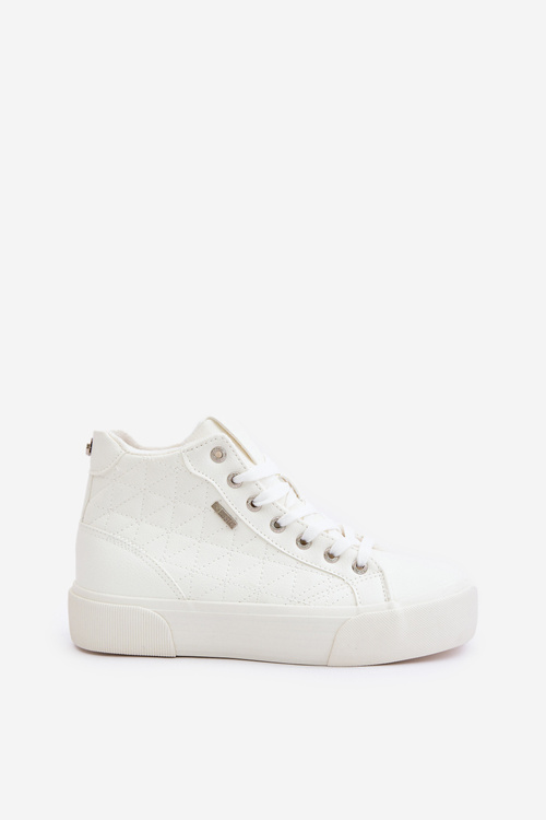 Zateplené Dámské Tenisky Se Švy Bílé Big Star OO274A479