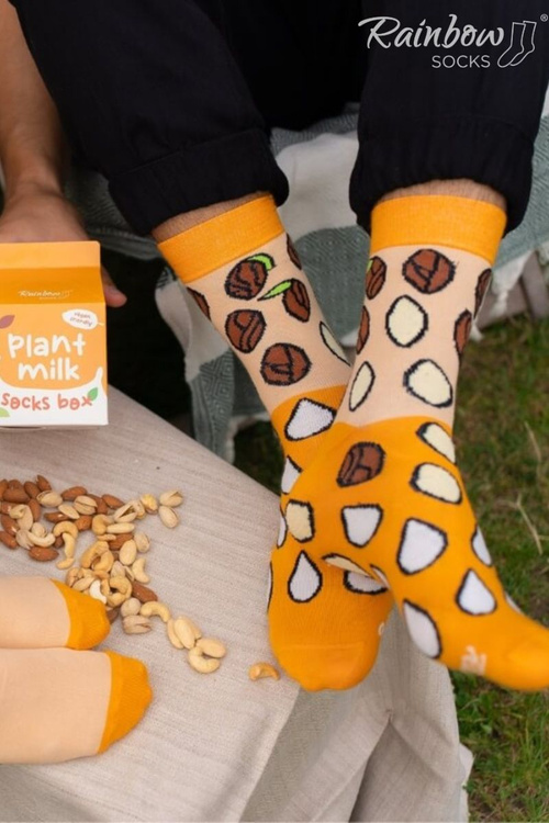 Ponožky PLANT MILK Rainbow Socks