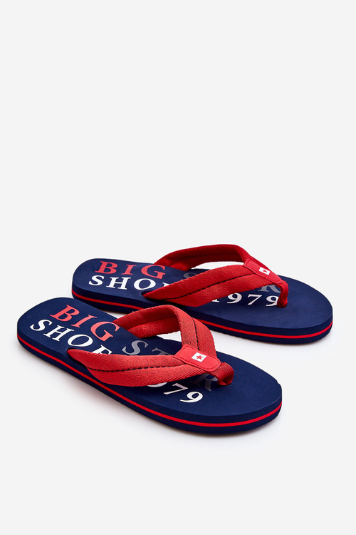 Pánske flip -flops Big Star LL174613 Navy Blue