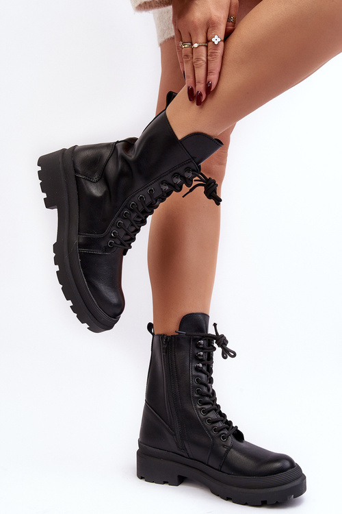 Dámské pracovní boty z eko kůže černé Irande