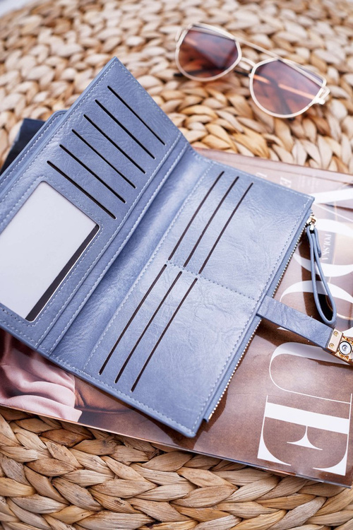 Veľká modrá AD-64 Dámska peňaženka