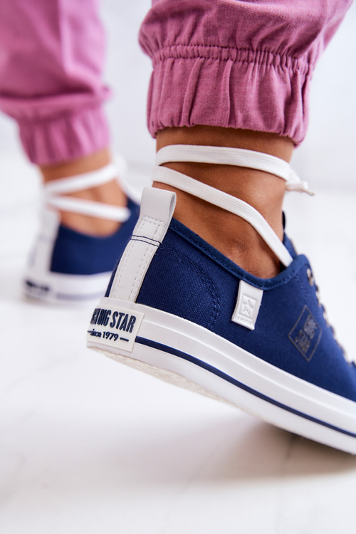 Classic Low Big Star JJ274256 Navy Blue tenisky