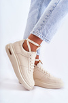 Klasické kožené športové topánky béžové Jennys