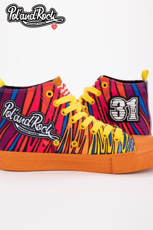 Tenisky Pol'and'Rock Festival X Big Star SS174502 Oranžové