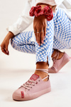 Dámska veľká hviezda JJ274167 Pink Sneakers