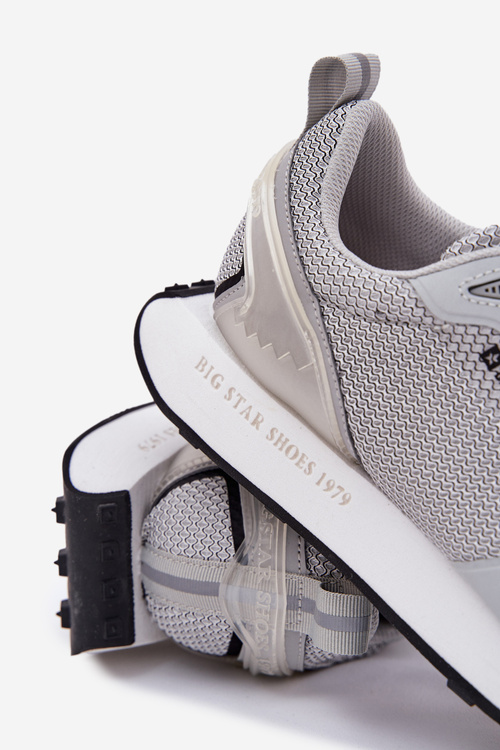 Pánské Tenisky Na Platformě Big Star RR174358 Hi-Poly System Šedé