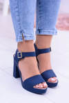 Dámske gumové námornícke modré sandále na post Meliski View