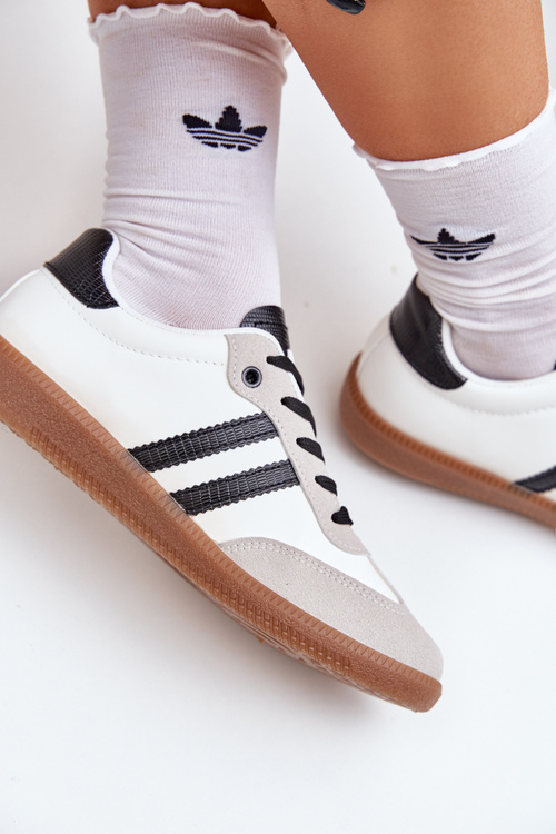 Nízké Tenisky Dámské Bílá-Černá Loredis