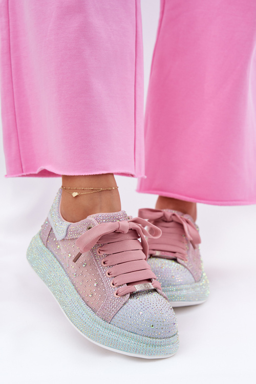 Zdobené sneakersy na platformě GOE RR2N4009 Multikolor