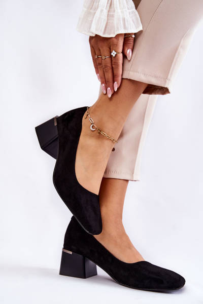 Semišové čerpadlá la.fi 230034b-sack čierne