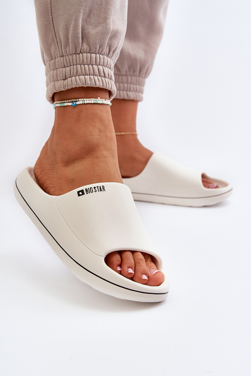Lehké Dámské Žabky Big Star NN274A043 Bílé