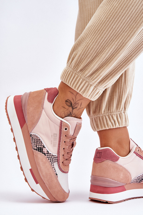 Módní tenisky Memory Foam System Big Star LL274366 růžové