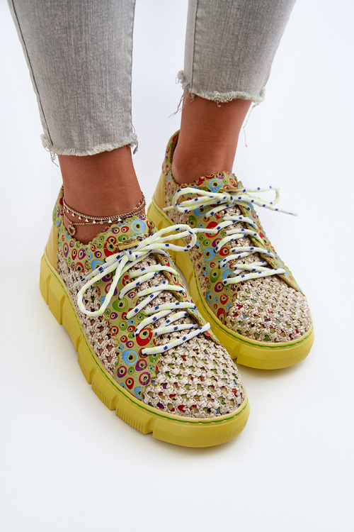 Dámské kožené polobotky Maciejka 05850-09 Limetkové