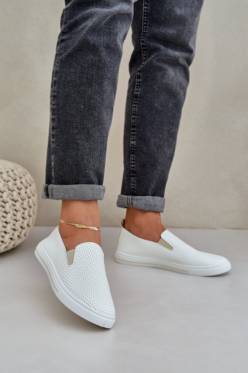 Nazúvacie eko kožené dámske tenisky s nápisom svetlo béžové Zalinne