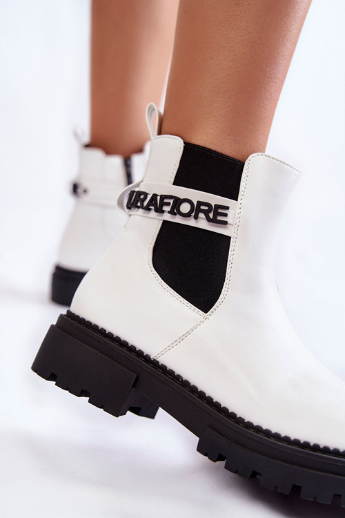 Dámske biele topánky LA.FI 250005W-PU