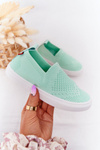 Dětské Nazouvací Tenisky Slip-On Big Star HH374101 Mátové