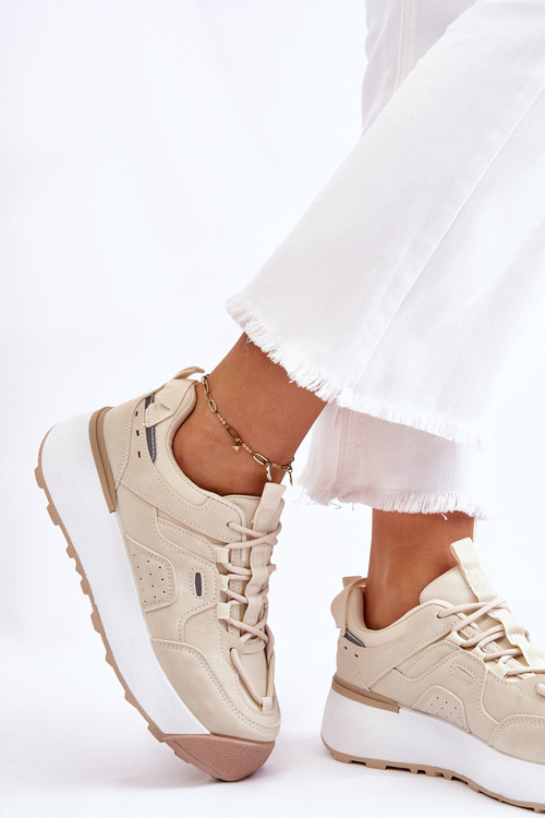 Dámské sportovní boty na platformě Světle béžová Dakari